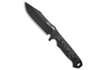 Image of Dawson Knives Outcast Fixed Blade Knife, 4.125in, CPM MagnaCut, Drop Point Blade, G-10, White/Black Handle, White/Black/Black, 8.25 inch, BHQ-188619