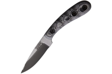Image of Dawson Knives Serengeti 3V Specter Knife, 3.25 Specter finish CPM-3V carbon steel blade, Black and white sculpted G10 handle, DW1119