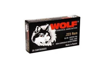 Image of Wolf Ammo Wolf WPA Military Polyformance Rifle Ammo .223 Rem 55 gr FMJ 3241 fps - 500/box AFFFB47F, DZ22355FMJC