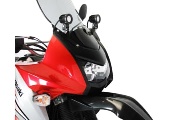 Image of Denali Electronics Driving Light Mount for Kawasaki KLR650E 08-18 Upper Mount, Black, One Size, twt-lah-08-003-100