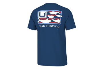 Image of HUK Performance Fishing Huk Trophy Flag Short Sleeve Shirt Set Sail 2XL 7D1E1A21, ATH1000499489XXL