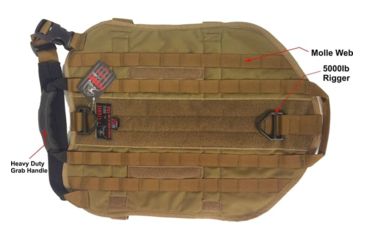 Image of DDT Sgt Stubby K-9 Vest, 18-24 Chest, Tan, Extra Small, 52311