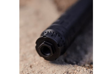 Image of Dead Air Silencers Nomax 33 .33XC XEMAX .338 Lapua Magnum Suppressor w/MB, 5/8x24, 1.75x9.1 in, Silver, 100000231688