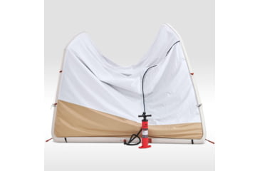 Image of Decathlon Quechua Air Seconds Inflatable Waterproof Camping Living Room, Khaki, 6 Person, 4006585