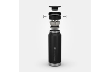 Image of Decathlon Quechua Double Wall Insulated Wide Mouth Stainless Steel Water Bottle, Black, 25oz, 4266687
