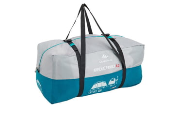 Image of Decathlon Quechua Waterproof Family Camping Tent, 2 Rooms, Blue, 4 Person, 4006569