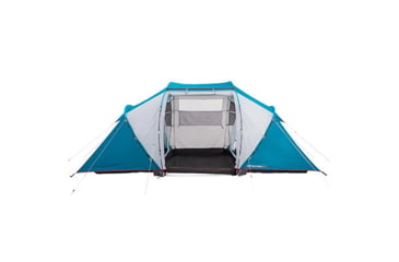 Image of Decathlon Quechua Waterproof Family Camping Tent, 2 Rooms, Blue, 4 Person, 4006569