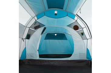 Image of Decathlon Quechua Waterproof Family Camping Tent, 2 Rooms, Blue, 4 Person, 4006569