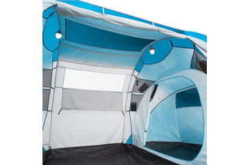 Image of Decathlon Quechua Waterproof Family Camping Tent, 2 Rooms, Blue, 4 Person, 4006569