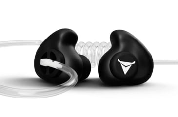 Image of Decibullz Custom Moldable Surveillance Earpieces w/Awareness, Black, RTL-RDO-AWA-BLK