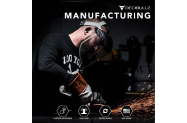 Image of Decibullz Custom Molded Earplugs, Black, Standard, PLG1-BLK