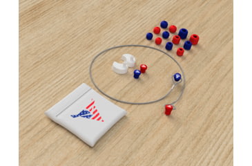 Image of Decibullz Custom Molded Earplugs, Limited USA Edition, Red/White/Blue, PLG1-USA
