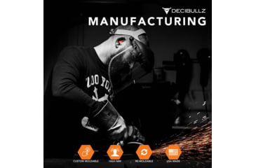 Image of Decibullz Custom Molded Earplugs, Orange, Standard, PLG1-ORG