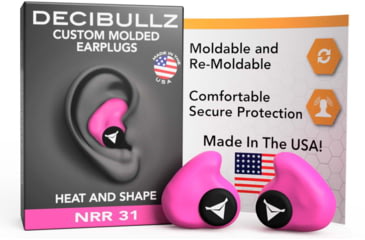 Image of Decibullz Custom Molded Earplugs, Pink, Standard, PLG1-PNK