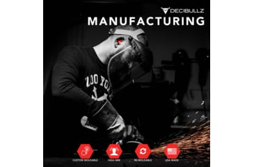 Image of Decibullz Custom Molded Earplugs, Red, Standard, PLG1-RED