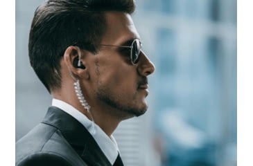 Image of Decibullz Custom Molded Surveillance Earpieces w/Isolation, Black, RTL-RDO-ISO-BLK