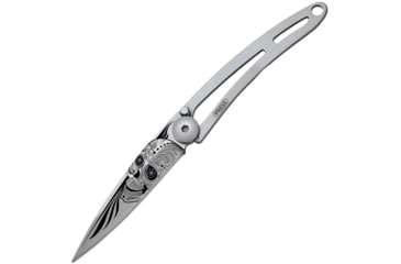 Image of Deejo Naked 15g Linerlock Latino Folding Knife, 2in Satin Z40C13 SS Blade, Satin SS, 7CN021