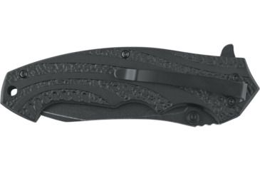 Image of Defcon 5 Alpha Tactical Folding Knife, 4.13in, SS 8Cr13MOV, Stonewashed Blade, Anodized Textured, Aluminum Handle, Black, D5-K001