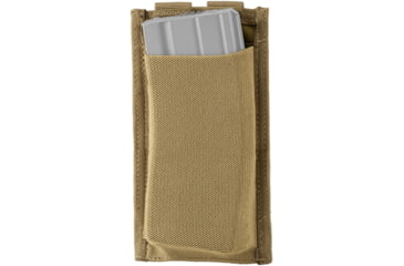 Image of Defcon 5 Low Profile Elastic 5.56 Single Magazine Pouch for Long Weapon, Tan, D5-M4LPSP CT