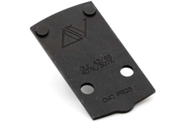 Image of Delta V Athena Adaptor Plate, Glock 43/48, 407K/507K/EPS/EPS Carry, Black, AP-G-010-A