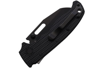Image of Demko AD 20.5 Shark-Lock D2 Steel Folding Knife, 4.38in Closed, 3.25in Black DLC Coated D2 Tool Steel Wharncliffe Blade, Black Checkered G10 Handle, AD20.5F25B