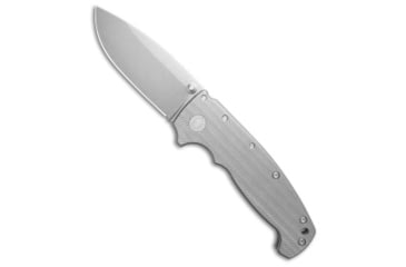 Image of Demko Knives Demko AD20 XL Shark-Lock Knife Textured Titanium 4" Stonewash, Gray, CPM MagnaCut, adult, BHQ-218854