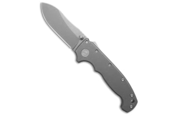 Image of Demko Knives Demko Knives AD20 Butcher Spey Point Shark-Lock Knife Smooth Ti3.75" Stonewash, Gray, CPM MagnaCut, adult, BHQ-235788