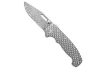 Image of Demko Knives Demko Knives AD20I Slim Clip Point Shark-Lock Knife Textured Ti 3.6" Damasteel, Gray, Damasteel, adult, BHQ-235781