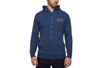 Image of Demo, Black Diamond Heritage Logo FZ Hoodie - Mens, Ink Blue, Medium, AP7300284014MED1