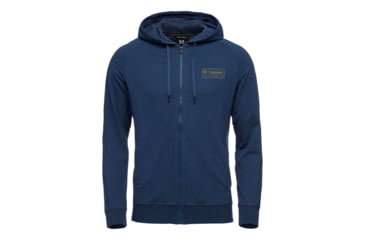 Image of Black Diamond Heritage Logo FZ Hoodie - Men's Ink Blue Small AP7300284014SML1