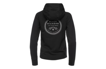 Image of Demo, Black Diamond Heritage Logo FZ Hoodie - Womens, Black, Small, AP7300310002SML1