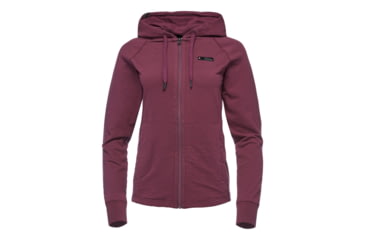 Image of Black Diamond Heritage Logo FZ Hoodie - Women's, Plum, Extra Large, AP7300315002XLG1