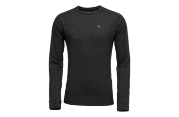Image of Demo, Black Diamond Solution Merino 150 Base Crew - Mens, Black, Medium, AP7600200002MED1