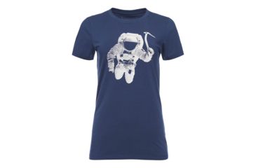 Image of Demo, Black Diamond W Ss Spaceshot Tee - Womens, Ink Blue, Small, AP7300504014SML1