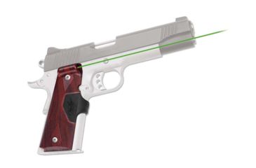 Image of DEMO, Crimson Trace 1911 Full-Size Pro Custom Kimber Laser Grip, Green Laser, Rosewood