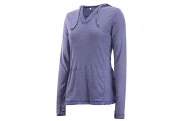 Image of Demo, ExOfficio BA Lumen Hoody - Women's, Commodore Stripe, Small, 2111-2833-Commodore Stripe-S