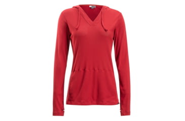 Image of Demo, ExOfficio BA Lumen Hoody - Womens, Bolero Red, Small, 2111-2833-Bolero Red-S