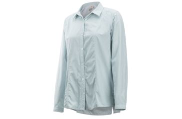 Image of Demo, ExOfficio BA Zeta Stripe Long Sleeve - Women's, Malachite, Small, 2101-3076-Malachite-S