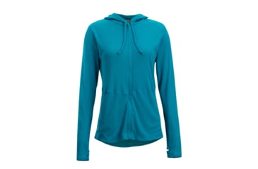 Image of Demo, ExOfficio BugsAway Lumen Full Zip Hoody - Women's, Algiers Blue, M, 21113285-5328-M