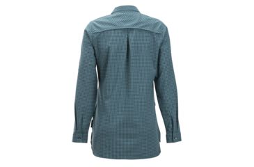 Image of Demo, ExOfficio Palata Check Long Sleeve - Women's, Malachite/Black, Small, 2001-3217-Malachite/Black-S