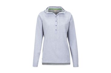 Image of Demo, ExOfficio Wimico Hoody - Women's, Blue Heron Heather, M, 20013317-5153-M