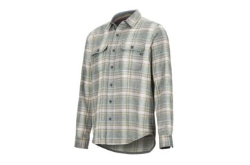 Image of Demo, Marmot Jasper Midweight Flannel Long Sleeve - Men's, Rosin Green, Medium, 42590-DEMO