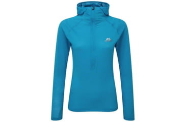 Image of Demo, Mountain Equipment Solar Eclipse Hooded Zip Tee, Digital Blue, 12, ME-002949-Me-01408-12