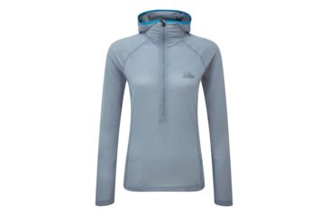 Image of Demo, Mountain Equipment Solar Eclipse Hooded Zip Tee, Nimbus, Large, ME-002947-Me-01405-L