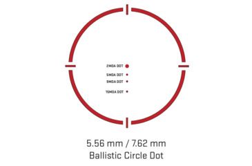 Image of SIG SAUER Romeo4S Solar RDS, Ballistic Circle Dot Reticle, .5 MOA, Solor/Side Mount Battery, Torx And QR Mounts, SOR43021