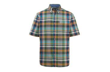 Image of Demo,Woolrich Men's Timberline Short-Sleeve Classic Shirt, Ink Blue Multi, L, 6161-IBM-DEMO