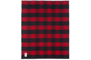 Image of DEMO, Woolrich Seven Springs Soft Wool Blanket, Buffalo Red and Black, 92473-BRB-DEMO