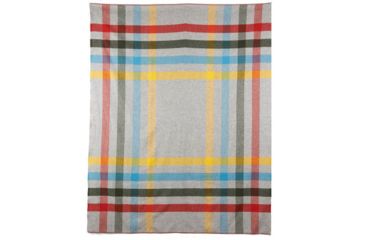Image of DEMO, Woolrich Seven Springs Soft Wool Blanket, Navy Plaid, 92473-NVY-DEMO