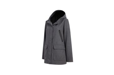 Image of Demo,Woolrich Womens Seasons Change Hooded Coat, Charcoal Heather, M, 15475-CCH-DEMO