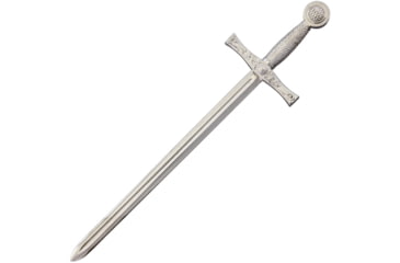 Image of Denix Excalibur Sword Letter Opener, 8 false edge blade, Silver finish handle, DX3080